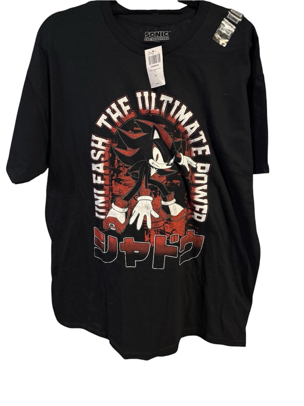 Sonic Heroes Men’s Black 'Unleash The Ultimate Power' Graphic Tee
